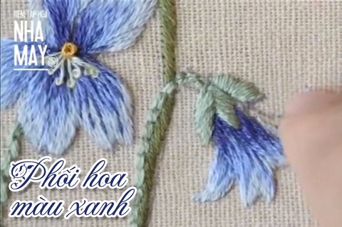 Phối hoa màu xanh như thế nào cho đẹp (có mẫu in)