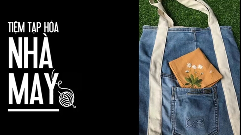 Hướng dẫn may túi Tote tái chế từ quần bò cũ