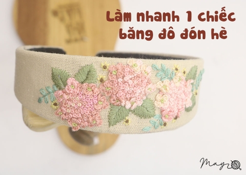 Làm nhanh 1 chiếc băng đô đón hè