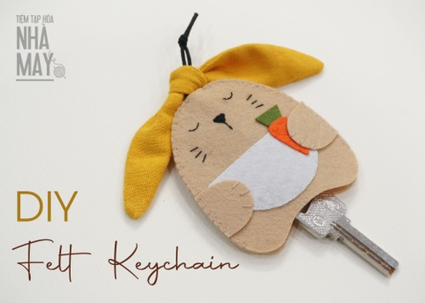 LÀM MÓC KHÓA DỄ THƯƠNG BẰNG VẢI DẠ