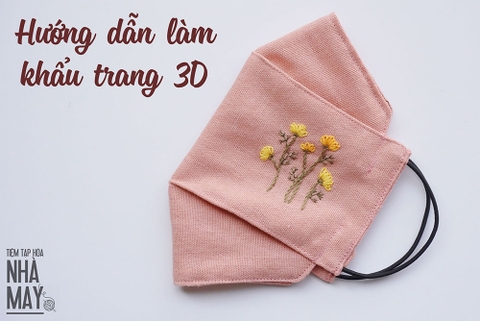Hướng dẫn may khẩu trang 3D