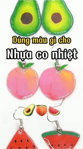Hướng dẫn làm nhựa co nhiệt bông hoa tai