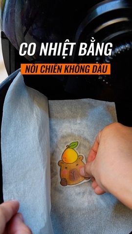 Hướng dẫn làm nhựa co từ nồi chiên không dầu