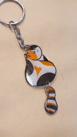 Hướng dẫn làm móc khoá mèo lắc đuôi