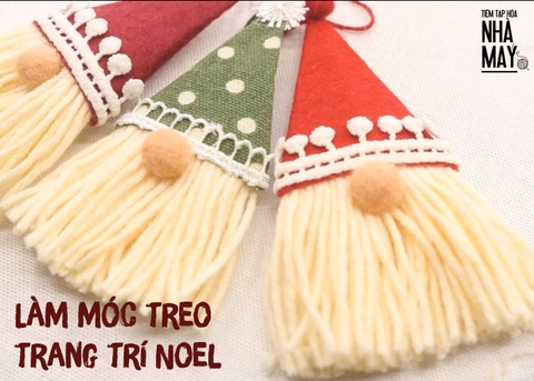 Cùng Tiệm làm móc treo trang trí Noel lạ mắt