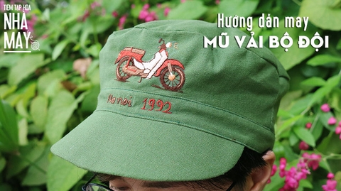 Hướng dẫn may mũ vải bộ đội