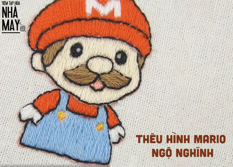 Chỉ 1 phút hơn cùng Tiệm thêu hình Mario tuổi thơ ngộ nghĩnh