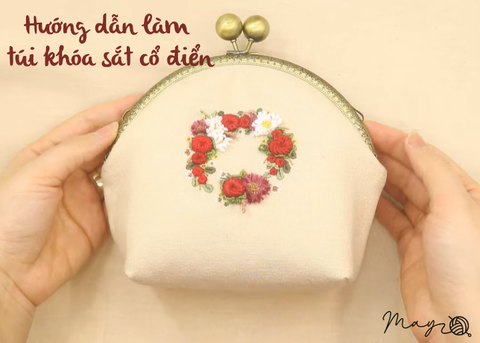 Hướng dẫn làm túi khóa sắt dáng cổ điển