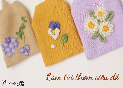 Làm túi thơm siêu dễ (có mẫu in)