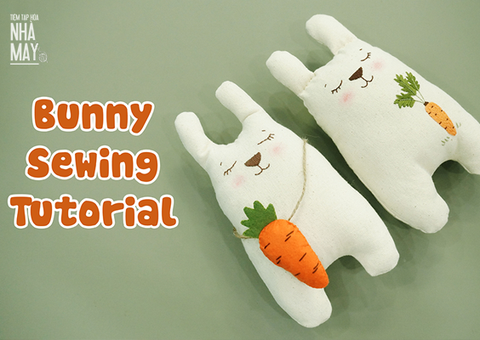 LÀM THỎ BÔNG SIÊU DỄ KHÔNG CẦN MÁY MAY