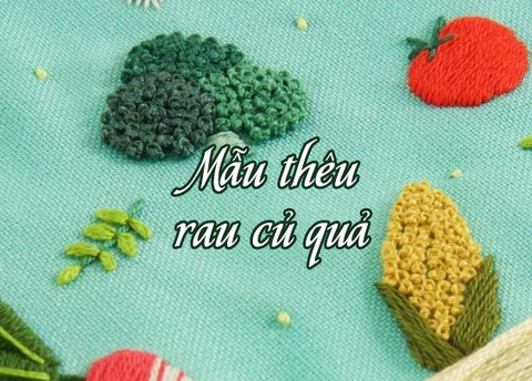 Tổng hợp mẫu thêu rau củ quả