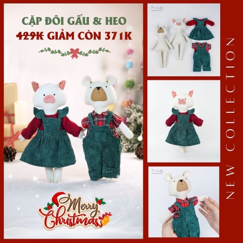 Combo Giáng Sinh Gấu và Heo