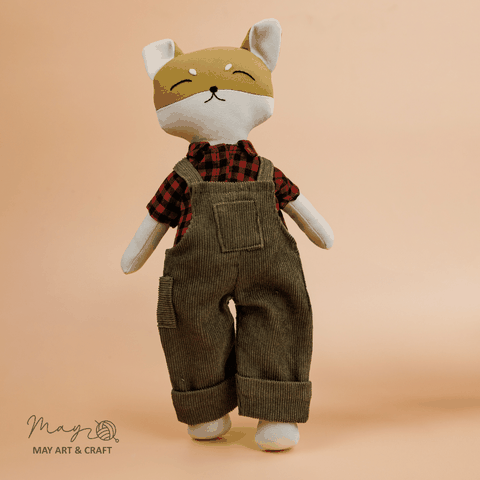 Phôi thú bông chó shiba