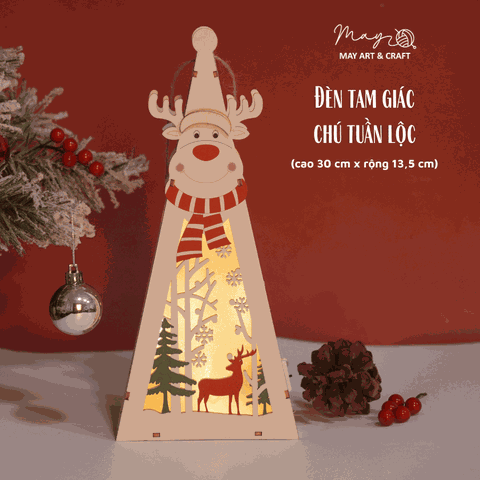 Bộ KIT làm đèn lồng gỗ Noel