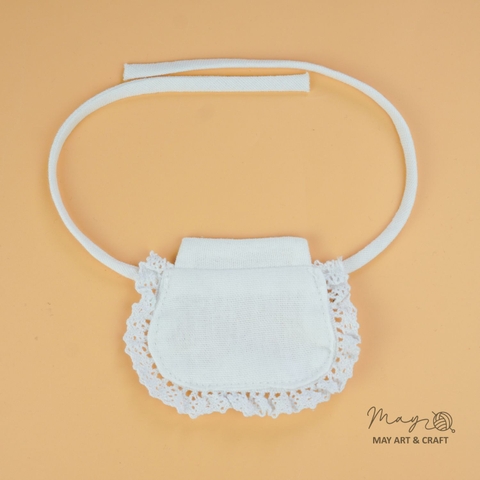 Phụ kiện yếm trắng cho thú bông