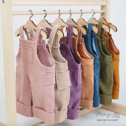 Móc treo quần áo thú bông bằng gỗ (có móc sắt) 10cm