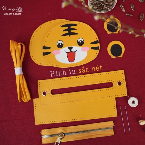 Set tự khâu túi da đựng lì xì tết