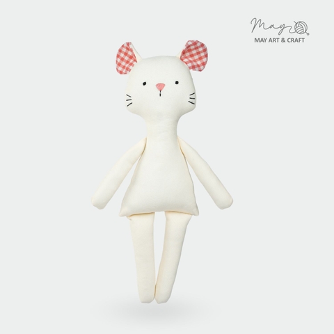 Phôi thú bông Chuột Hồng