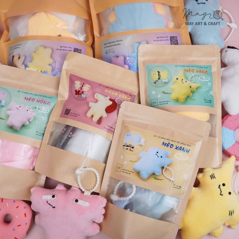 Set tự khâu móc khoá thú bông mini nhiều mẫu dễ thương Tiệm tạp hoá Nhà May
