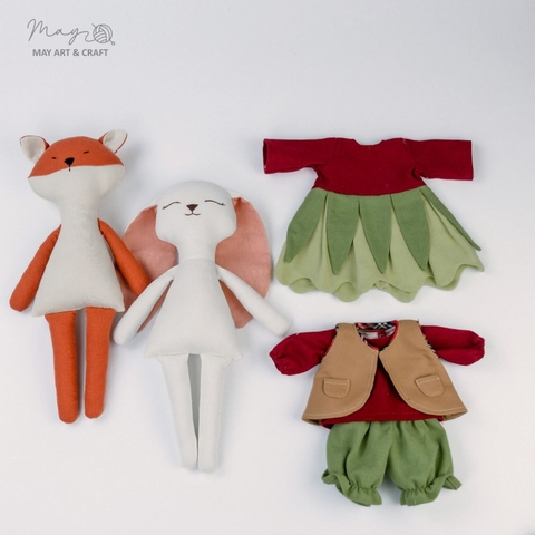 Combo Cặp Đôi Thỏ Cáo