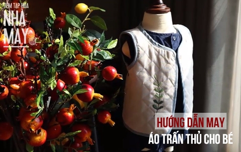 Mẫu rập áo trấn thủ cho bé