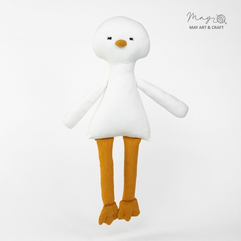 Phôi thú bông vịt trắng