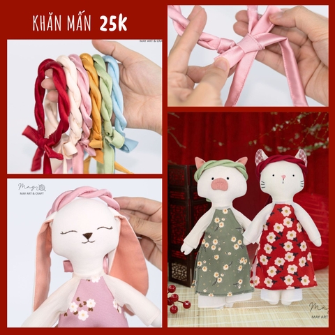 Khăn mấn xoắn đôi