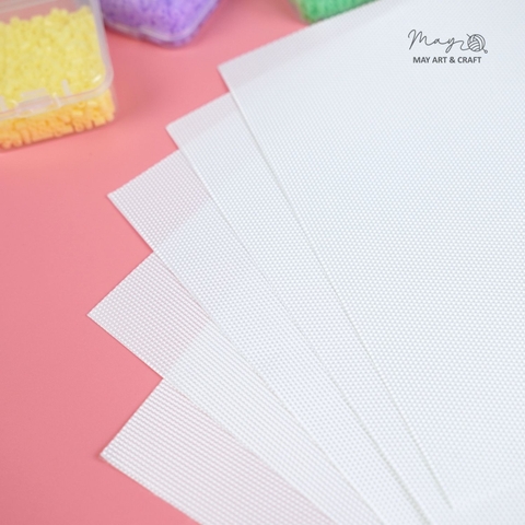 Vải ủi hạt nhựa ủi loại dày 0.25mm kích thước 15 x 20 cm không viền