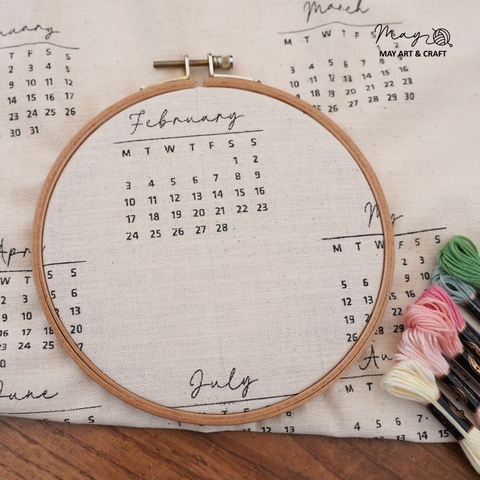 Phôi lịch vải in sẵn