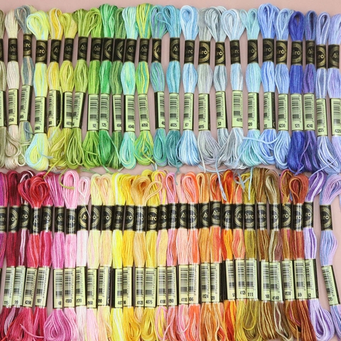 Chỉ thêu hãng Airo set 54 màu chỉ loang