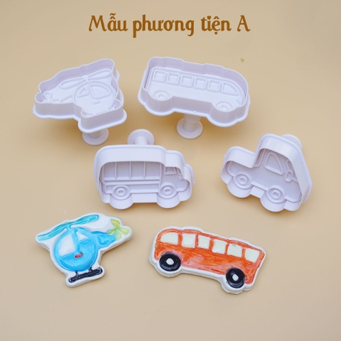 Set khuôn nhấn tạo hình - sinh vật biển B