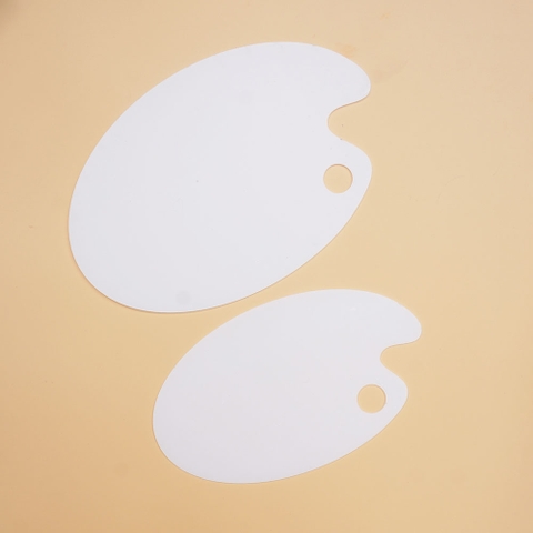 Khay pha màu trong suốt - oval 30x20cm
