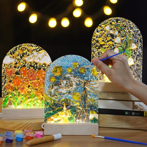 Bộ tự vẽ trang trí đèn ngủ nghệ thuật