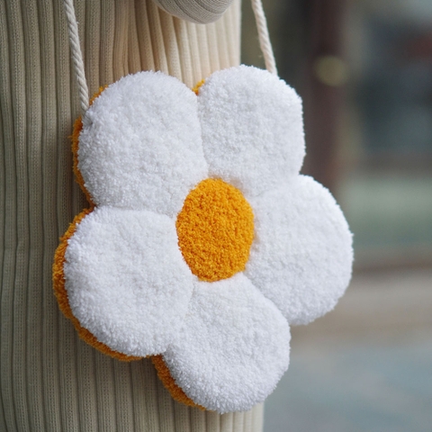 Bộ nguyên liệu làm túi hoa cúc (gồm kim, khung)