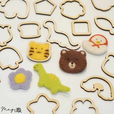 Khuôn gỗ làm len chọc nhiều hình (giá 1c) - 25