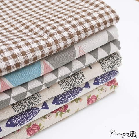 Vải canvas họa tiết khổ 100x150cm