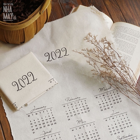 [Hàng thanh lý] Phôi lịch in vải 2022