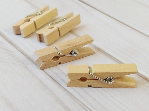 Kẹp gỗ trang trí - 60mm (set 50c)