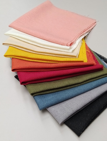 Combo 10 tấm vải linen 25x25cm