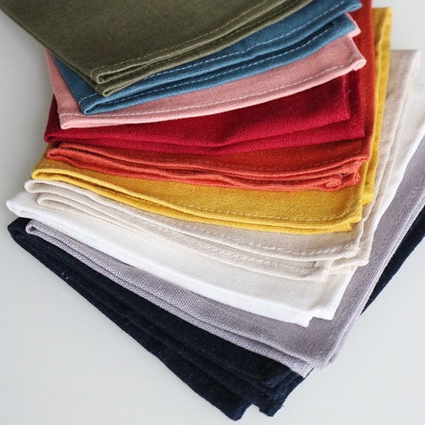 Set 10 khăn tay linen 25x25cm