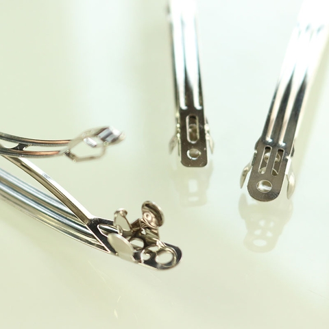 Combo 5 kẹp tóc bấm màu bạc