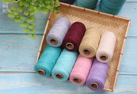 Dây thừng cotton làm macrame loại 2mm