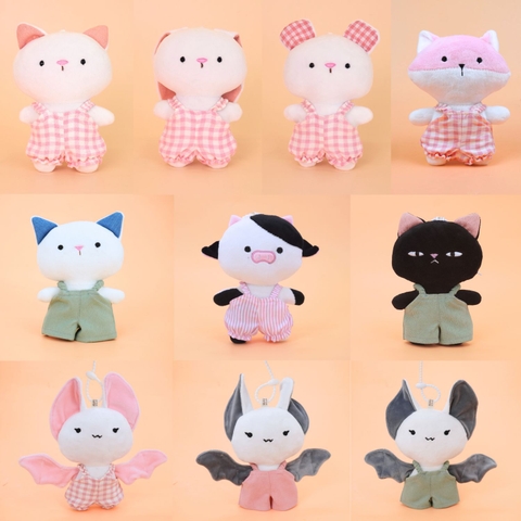 Thú bông mini kèm trang phục và móc treo silicon