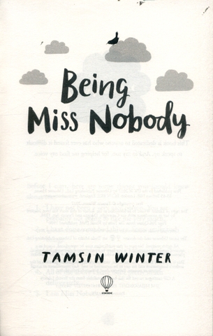 Being Miss Nobody by Tamsin Winter