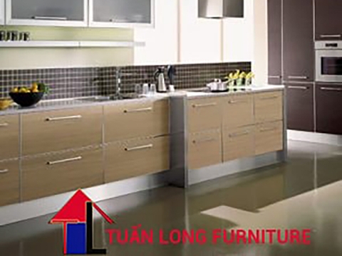 Mẫu tủ bếp Laminate 4