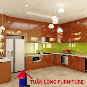 Tủ bếp gỗ xoan đào 6
