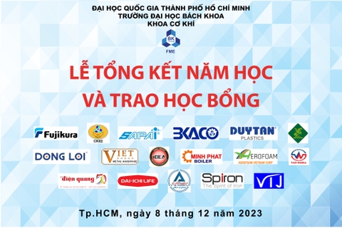 LỄ TỔNG KẾT VÀ TRAO HỌC BỔNG KHOA CƠ KHÍ - ĐẠI HỌC BÁCH KHOA TPHCM