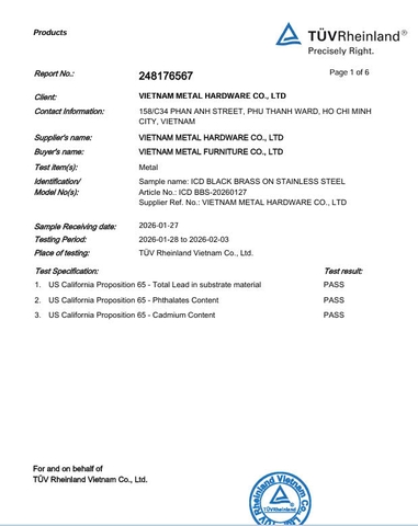We passed advanced tests: PROP 65 (California – US) & LEAD (US: 116 CFR Part 1303 – Lead in Paint ≤ 90 ppm & EU: REACH / ECHA – Lead restrictions 