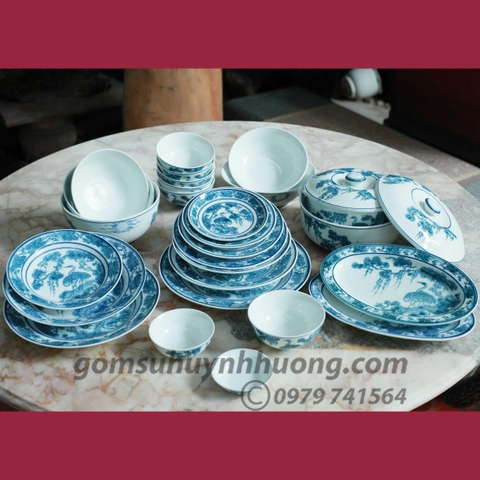 Bộ đồ ăn Tùng Hạc