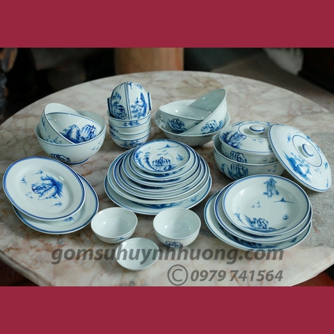 Bộ đồ ăn Sơn Thủy